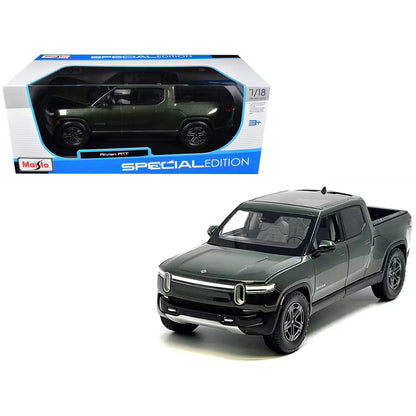 Maisto 2025 Rivian R1T Pickup Truck Green 1:18