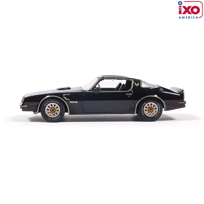 Ixo 1977 Pontiac Firebird Trans-Am Smokey & the Bandit Starlight Black & Gold 1:43