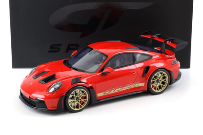 GT Spirit 2021 Porsche 911 992 GT3 RS Guards Red w/ Gold Deco 1:12