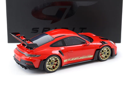 GT Spirit 2021 Porsche 911 992 GT3 RS Guards Red w/ Gold Deco 1:12