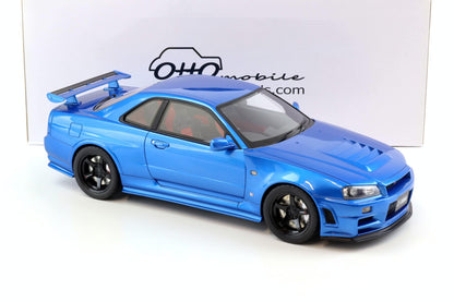 Otto 2005 Nissan Skyline GT-R R34 NISMO Z-Tune Bayside Blue 1:12