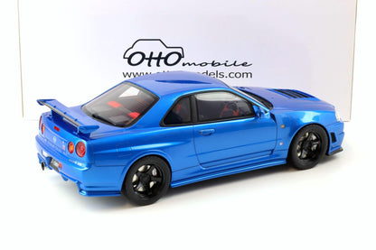 Otto 2005 Nissan Skyline GT-R R34 NISMO Z-Tune Bayside Blue 1:12