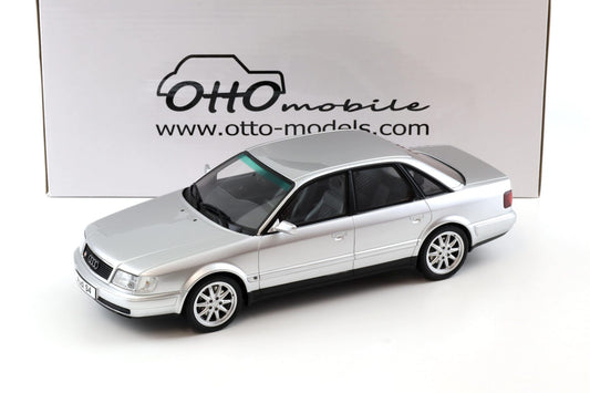 Otto 1993 Audi 100 S4 (C4) 4.2L V8 Sedan C6 Crystal Silver 1:18