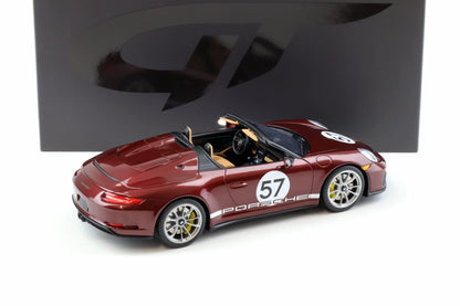 GT Spirit 2019 Porsche 911 991.2 Speedster Heritage Edition Cherry Metallic 1:18