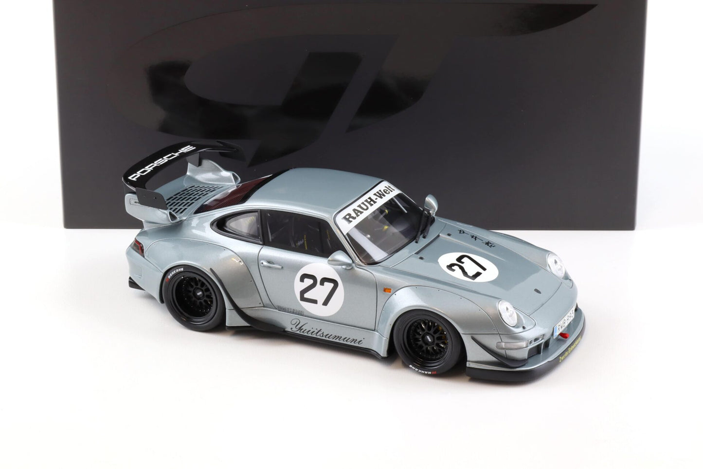 GT Spirit 2024 Porsche 911 993 RWB Yuiitsumuni Silver 1:18