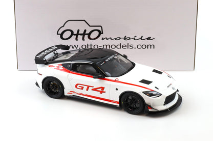 Otto 2022 Nissan 400 Z GT4 White w/ Red Trim 1:18
