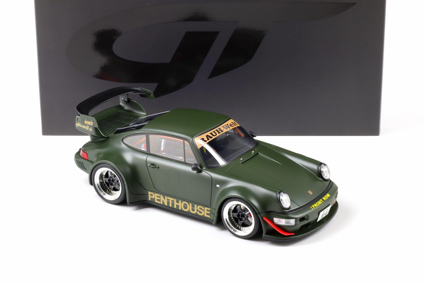 GT Spirit 2008 Porsche 911 964 RWB (Penthouse) Matte Army Green 1:18