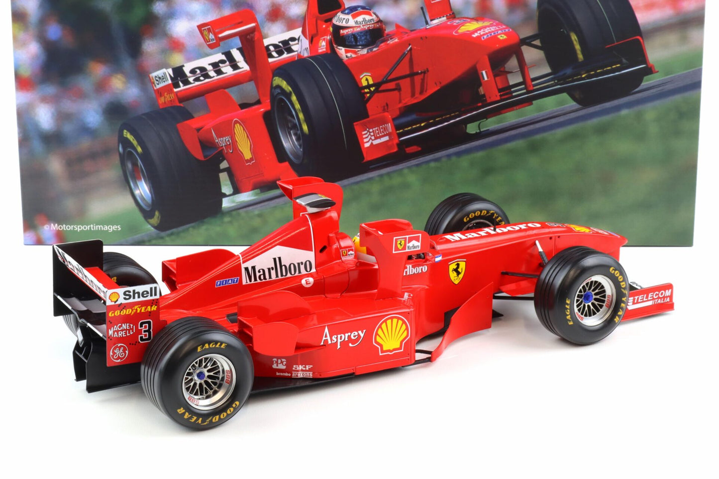Werk83 Ferrari F1 F300 #3 w/ Tower Wings 2nd Imola GP 1998 1:12