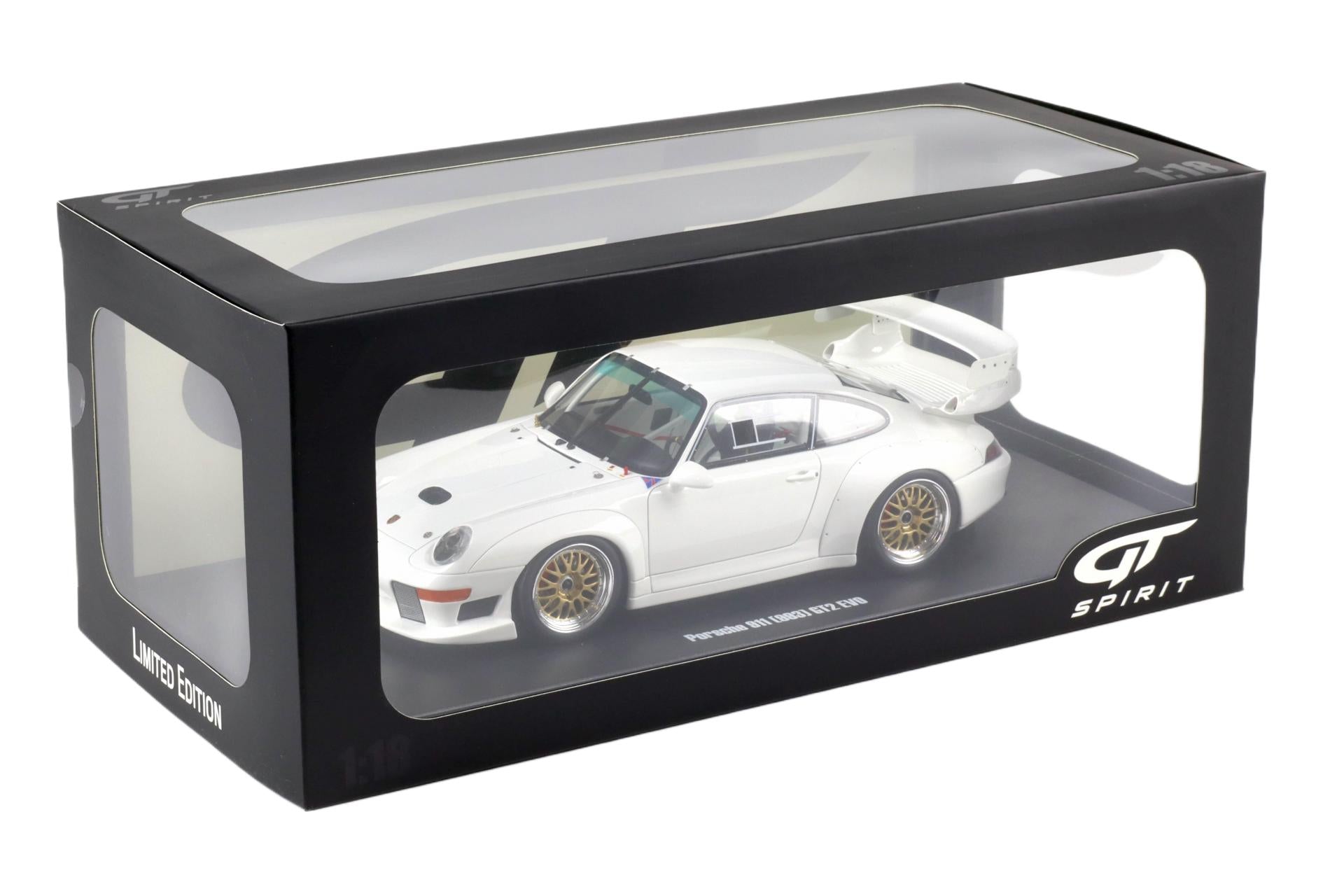 GT Spirit 1995 Porsche 911 993 GT2 Evo White 1:18 – STM Diecast