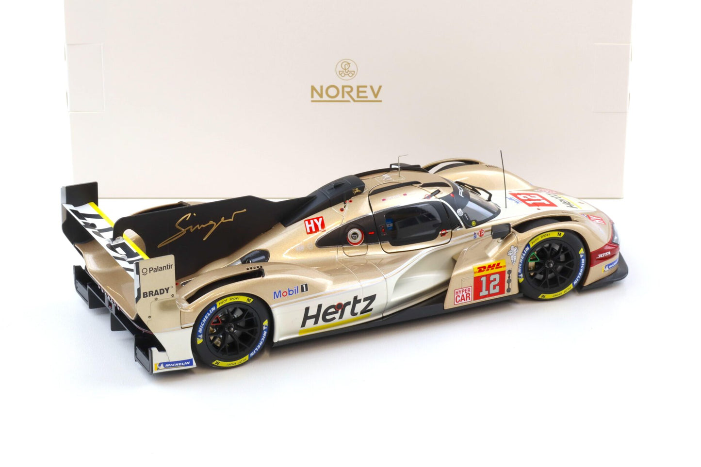 Norev Porsche 963 #38 Hertz Team Jota Lone Star IMSA 2024 Spa 6Hrs Winner Gold 1:18