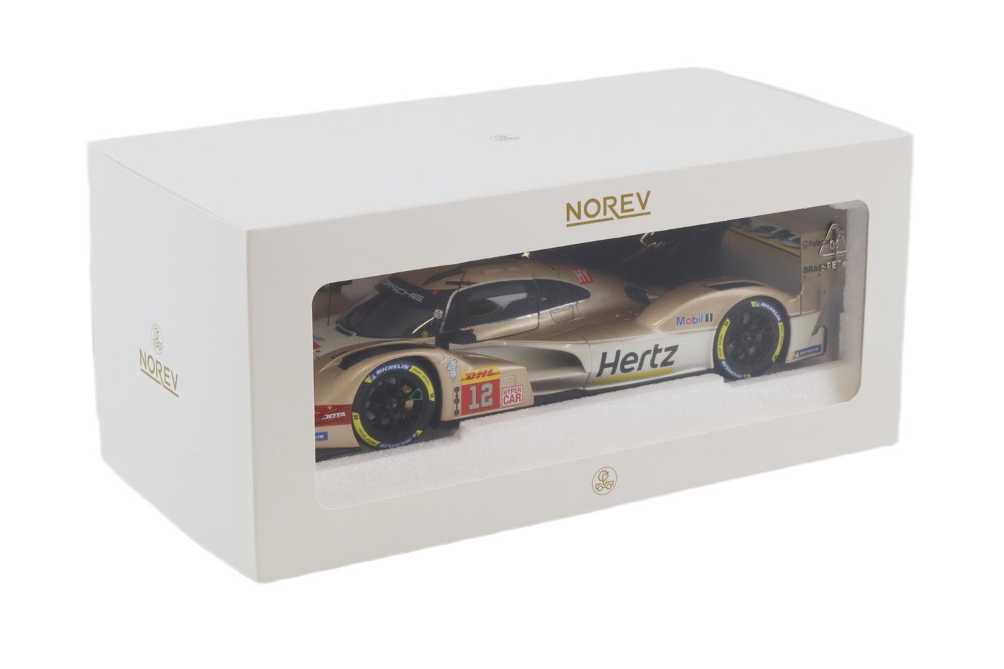 Norev Porsche 963 #38 Hertz Team Jota Lone Star IMSA 2024 Spa 6Hrs Winner Gold 1:18