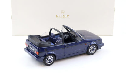 Norev 1992 Volkswagen Golf MK I Cabriolet Inca Blue 1:18