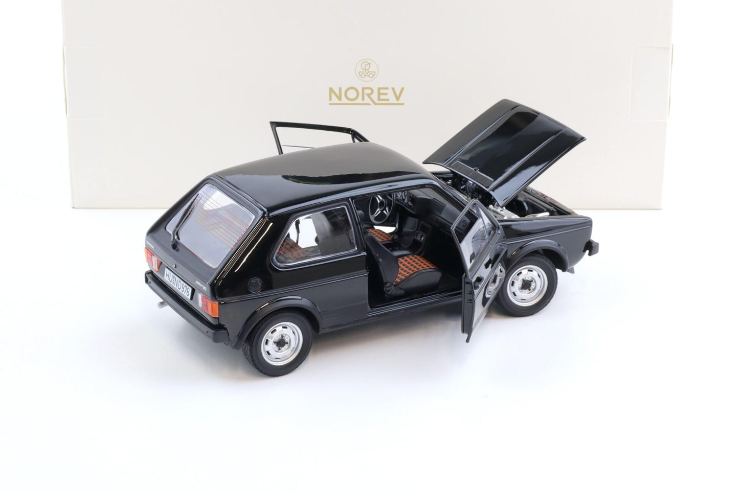 Norev 1976 Volkswagen Golf GTI MK I Black 1:18