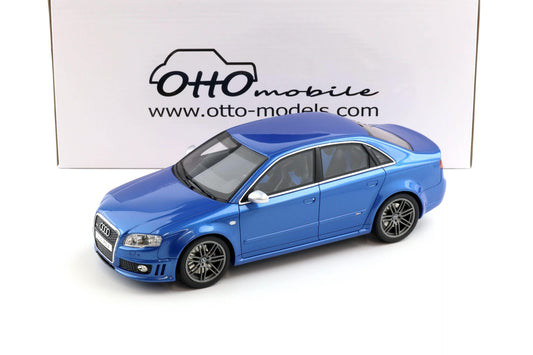 Otto 2007 Audi RS4 Sedan B7 4.2L V8 FSI Sprint Blue 1:18