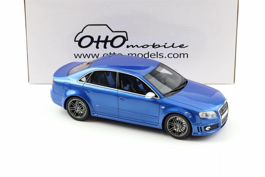 Otto 2007 Audi RS4 Sedan B7 4.2L V8 FSI Sprint Blue 1:18