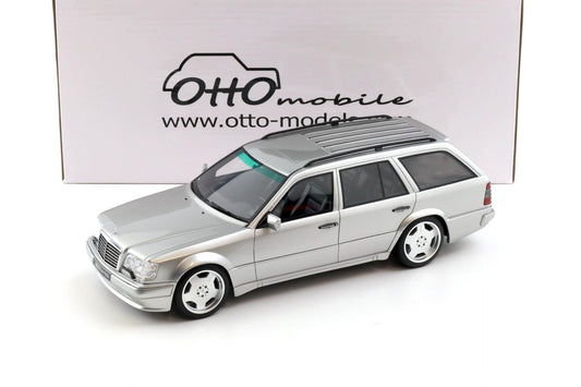 Otto 1996 Mercedes-Benz 70TE AMG W124 Wagon Brilliant Silver 744 1:18
