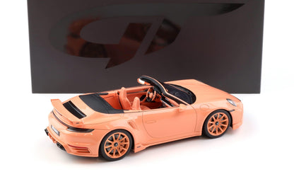 GT Spirit 2024 Brabus 900 Peetch Porsche 911 Turbo 992 Cabriolet Pink 1:18