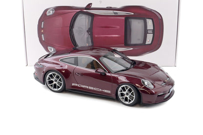 Norev 2023 Porsche 911 992 S/T Heritage Package Amethyst Metallic 1:12