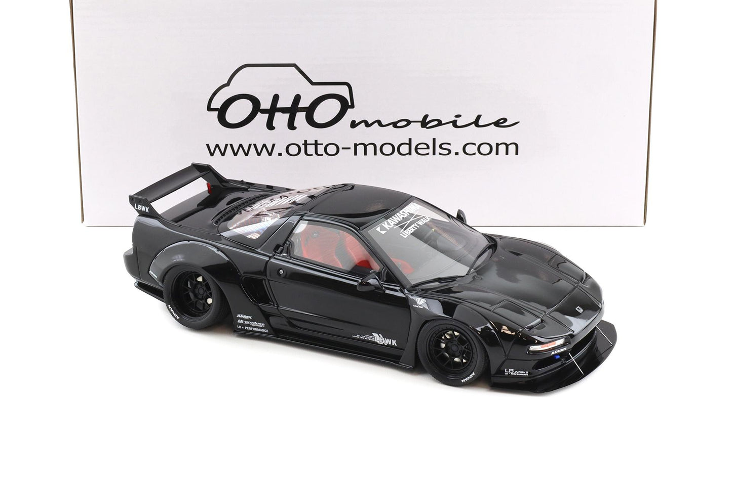 Otto 1991 Honda NSX NA1 LB-Works (Liberty Walk) 2020 Black 1:18