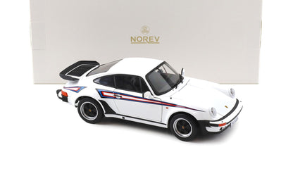 Norev 1980 Porsche 911 Turbo 930 3.3 Martini Racing G Series White 1:18
