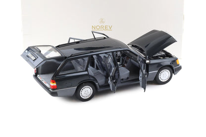 Norev 1:18 1990 Mercedes-Benz E Class 300TD (S124) Station Wagon T-Model Black 1:18