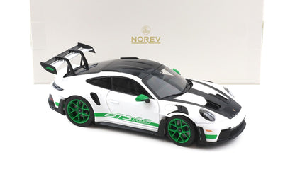 Norev 2022 Porsche 911 992 GT3 RS Weissach Package Tribute Edition White w/ Green 1:18