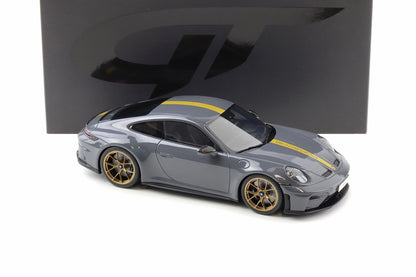 GT Spirit 2025 Porsche 911 992.2 GT3 Touring Slate Grey Neo w/ Gold Wheels & Stripe 1:18
