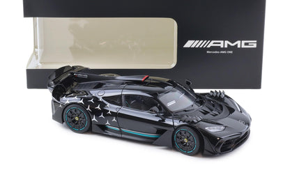 NZG 2022 Mercedes Benz One AMG (C298) Race Version Obsidian Black 1:18 DEALER EDITION