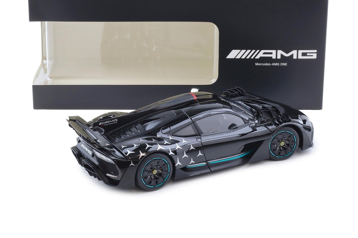 NZG 2022 Mercedes Benz One AMG (C298) Race Version Obsidian Black 1:18 DEALER EDITION