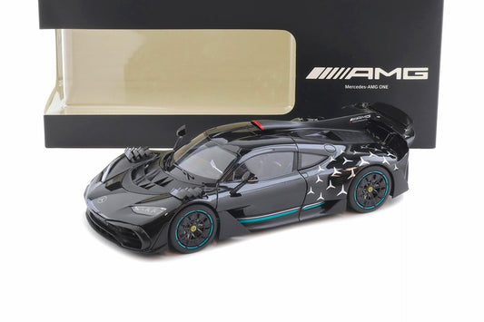NZG 2022 Mercedes Benz One AMG (C298) Race Version Obsidian Black 1:18 DEALER EDITION