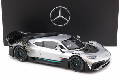 NZG 2023 Mercedes Benz One AMG (C298) Hightech Silver 1:12 DEALER EDITION