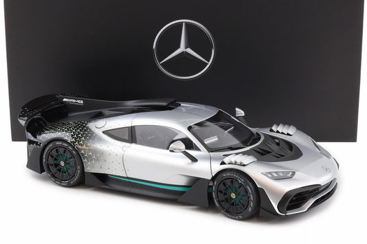 NZG 2023 Mercedes Benz One AMG (C298) Hightech Silver 1:12 DEALER EDITION