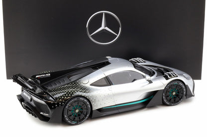 NZG 2023 Mercedes Benz One AMG (C298) Hightech Silver 1:12 DEALER EDITION
