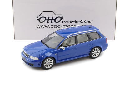 Otto 2000 Audi RS4 Avant B5 2.7L V6 Biturbo Nogaro Blue 1:18