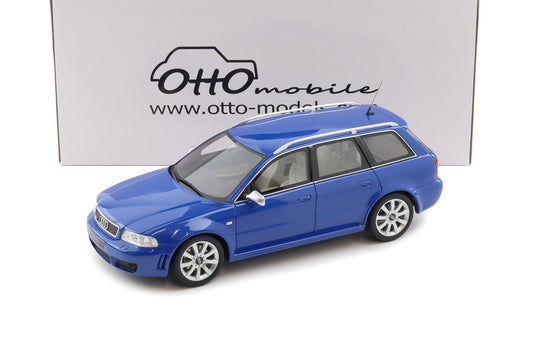Otto 2000 Audi RS4 Avant B5 2.7L V6 Biturbo Nogaro Blue 1:18