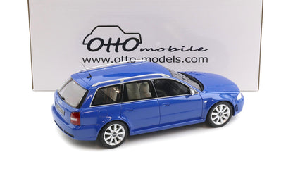 Otto 2000 Audi RS4 Avant B5 2.7L V6 Biturbo Nogaro Blue 1:18