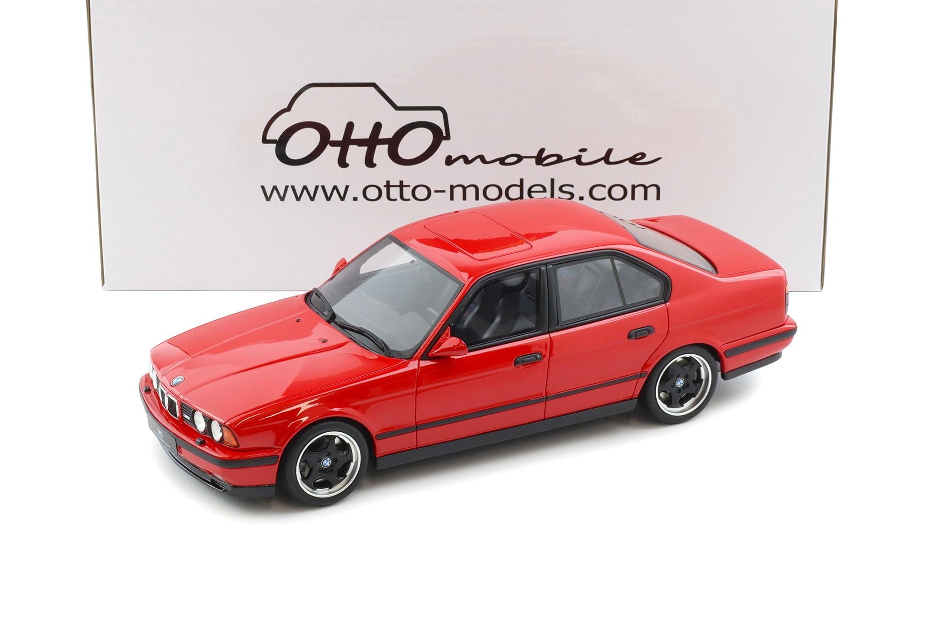  M5 ミニカー　Otto 1/18 Otto 1992 BMW M5 E34 Mugello Red Diecast | 1:18 - STM Diecast