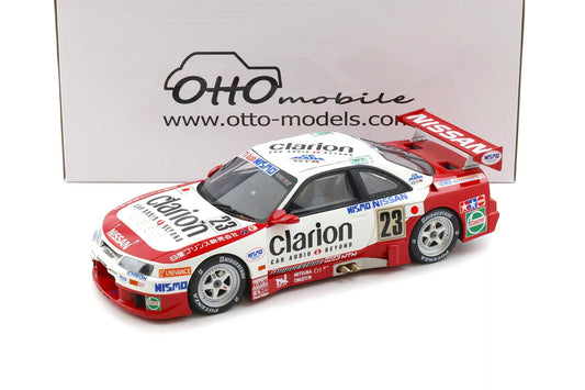 Otto 1996 Nissan Skyline GT-R LM R33 #23 1996 Le Mans White & Red 1:18