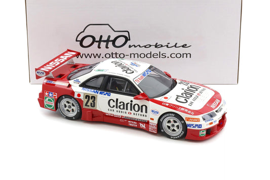 Otto 1996 Nissan Skyline GT-R LM R33 #23 1996 Le Mans White & Red 1:18