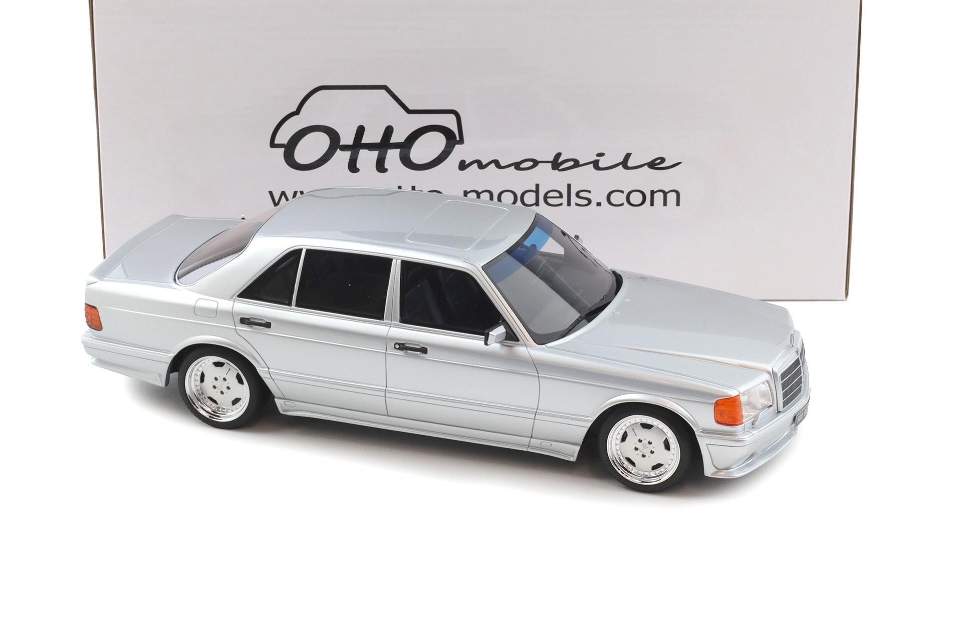 新品 1/18 オットーモデル AMGメルセデス 560SEL6.0 シルバー Otto 1989 Mercedes-Benz 560 6.0L SEL AMG W126 Brilliant Silver 1