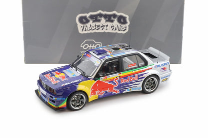 Otto 2023 BMW M3 E30 V8 Drift Car Red Bull Blue 1:18