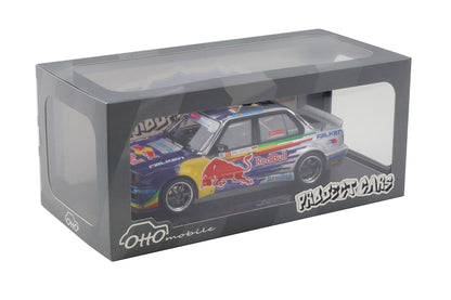 Otto 2023 BMW M3 E30 V8 Drift Car Red Bull Blue 1:18