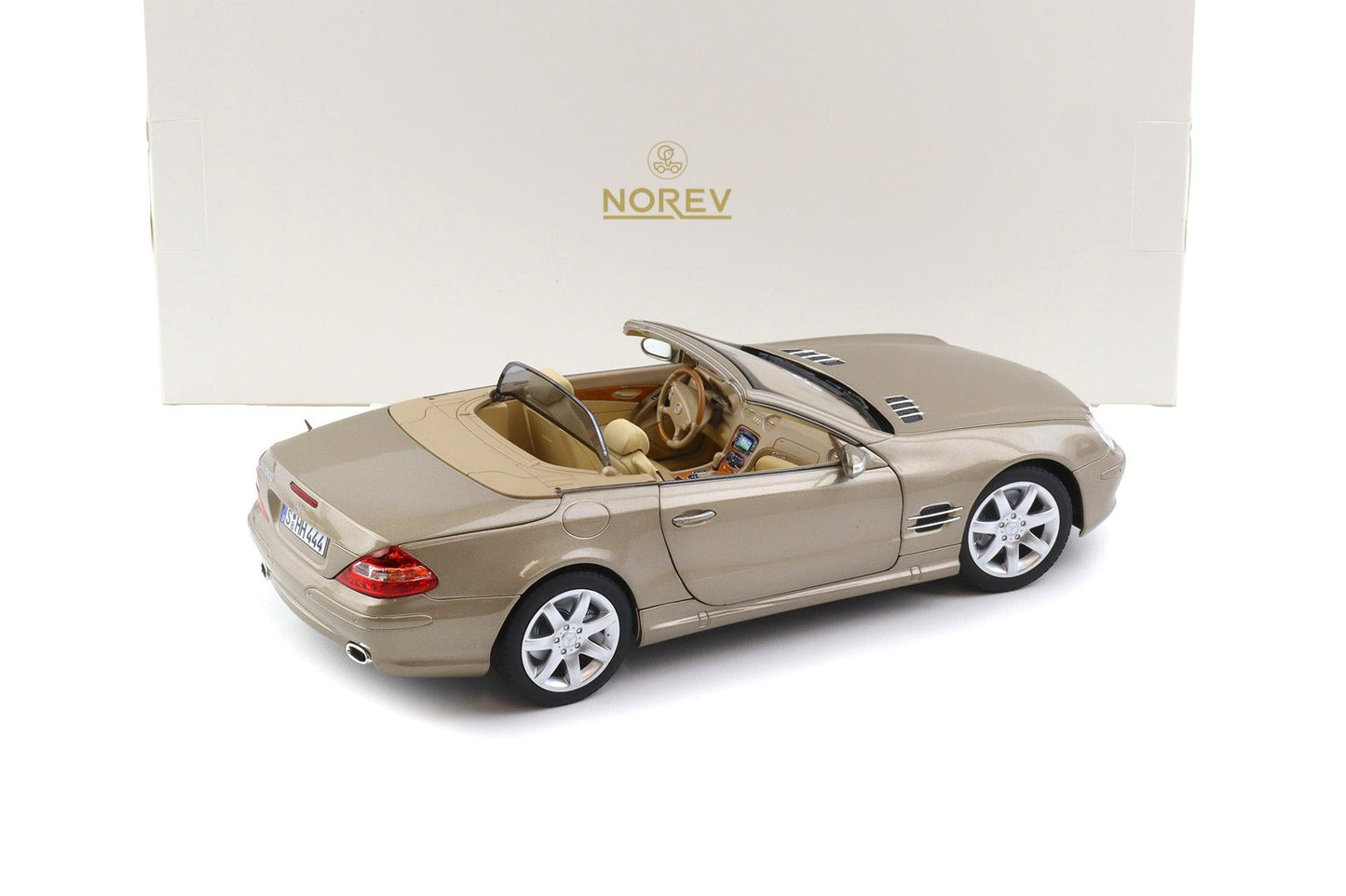 Norev 2003 Mercedes-Benz SL 500 Convertible Travertine Beige 1:18