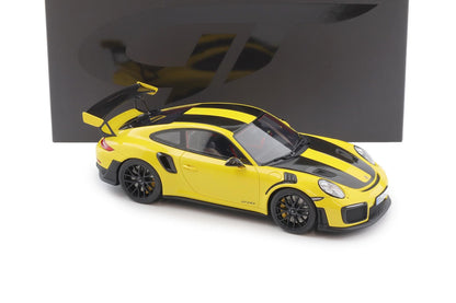 GT Spirit Porsche 911 991.2 GT2 RS w/ Weissach Pkg (Nurburgring Record) Yellow 1:18