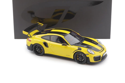 GT Spirit Porsche 911 991.2 GT2 RS w/ Weissach Pkg (Nurburgring Record) Yellow 1:18