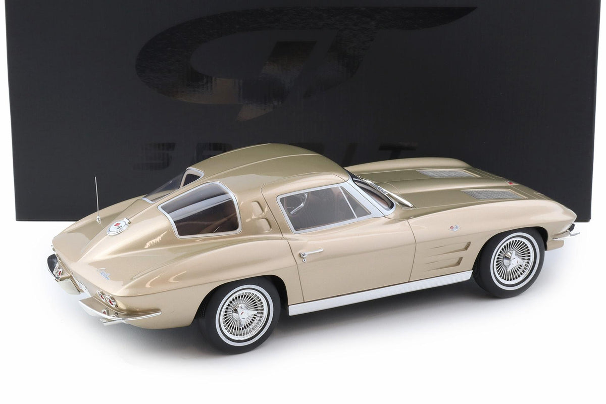 GT Spirit 1963 Chevy Corvette C2 Coupe Saddle Tan 1:12