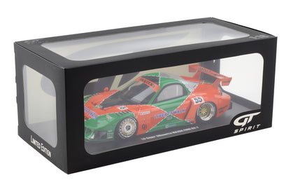 GT Spirit 2024 Mazda RX7 (FD3) LB Super Silhouette #55 Green & Orange 1:18