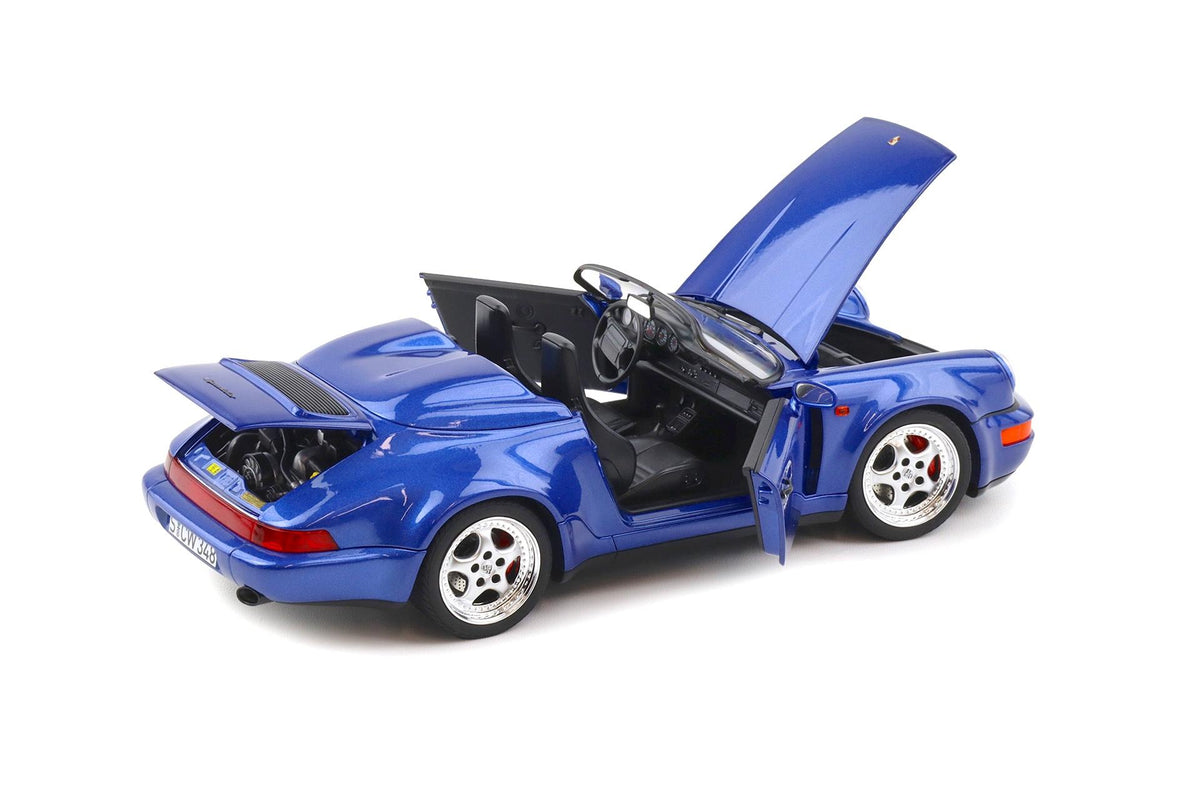 Norev 1993 Porsche 911 964 Speedster WTL Cobalt Blue 1:18