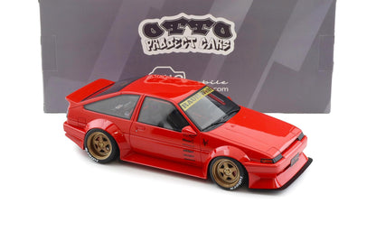 Otto 1986 Toyota Sprinter Trueno (AE86) Widebody Ferrari Rosso Corsa Red 1:18