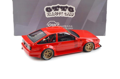 Otto 1986 Toyota Sprinter Trueno (AE86) Widebody Ferrari Rosso Corsa Red 1:18